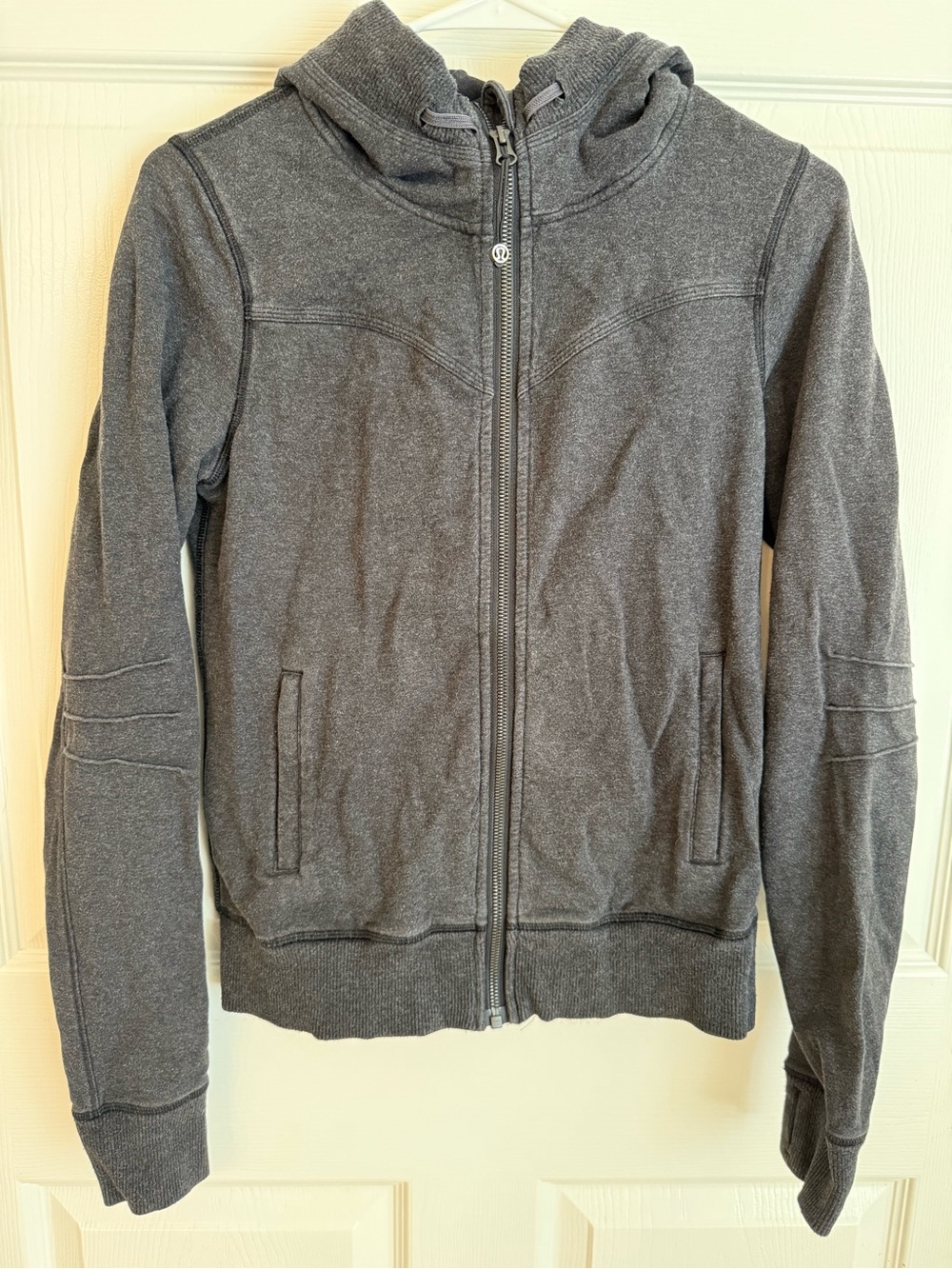 lululemon athletica Women's Charcoal Gray Lightweight Zip Hoodie
